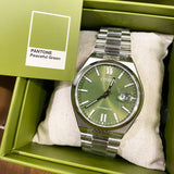 Citizen x Pantone Automatic Peaceful Green Dial Silver Steel Strap Watch For Men - NJ0158-89Z Buy Now By Citizen