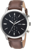 Fossil Townsman Chronograph Black Dial Brown Leather Strap Watch for Men - FS5280 Buy Now By Fossil