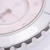 Chanel J12 Quartz Diamonds Pink Dial White Steel Strap Watch for Women - J12 H5513 Buy Now By Chanel