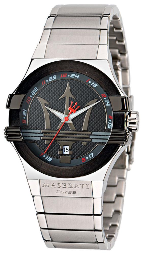 Maserati Potenza Black Dial Silver Steel Strap Watch For Men - R8853108001 Buy Now By Maserati