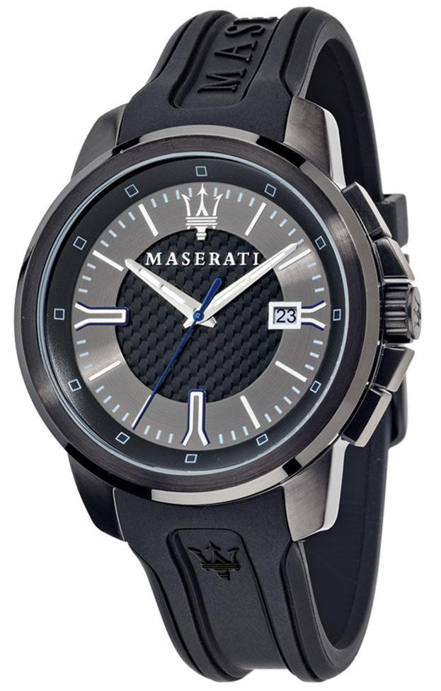 Maserati SFIDA Black Dial Black Rubber Strap Watch For Men - R8851123004 Buy Now By Maserati