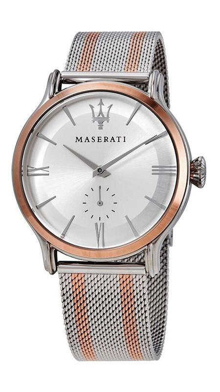Maserati Epoca Silver Dial Two Tone Mesh Bracelet Watch For Men - R8853118005 Buy Now By Maserati
