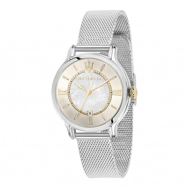 Maserati Epoca Mother of Pearl Dial Silver Mesh Strap Watch For Women - R8853118504 Buy Now By Maserati