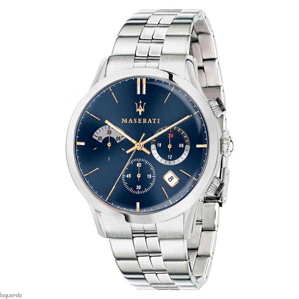 Maserati Ricordo Chronograph Blue Dial Silver Steel Strap Watch For Men - R8873633001 Buy Now By Maserati