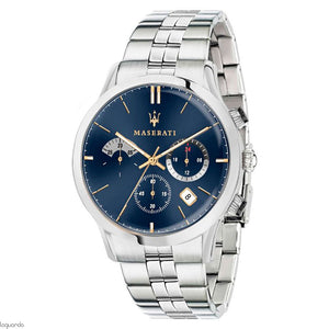 Maserati Ricordo Chronograph Blue Dial Silver Steel Strap Watch For Men - R8873633001 Buy Now By Maserati