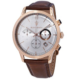 Maserati Ricordo Chronograph Silver Dial Brown Leather Strap Watch For Men - R8871633002 Buy Now By Maserati