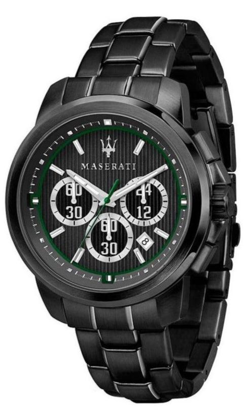 Maserati Royale Chronograph Black Dial Black Steel Strap Watch For Men - R8873637004 Buy Now By Maserati