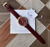 Swarovski Era Journey Red Dial Red Leather Strap Watch for Women - 5416701 Buy Now By Swarovski