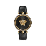 Versace Palazzo Empire Black Dial Black Leather Strap Watch for Women - VCO020017 Buy Now By Versace