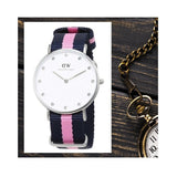 Daniel Wellington Classy Winchester White Dial Two Tone NATO Strap Watch For Women - DW00100081 Buy Now By Daniel Wellington