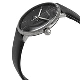 Calvin Klein High Noon Quartz Black Dial Black Leather Strap Watch for Men - K8M211C1 Buy Now By Calvin Klein