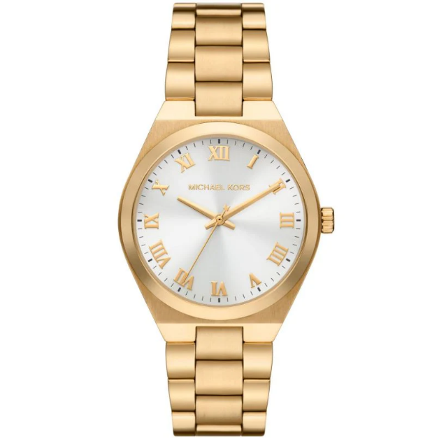 Michael Kors Lennox Three Hand Silver Dial Gold Steel Strap Watch For Women - MK7391 Buy Now By Michael Kors