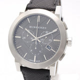Burberry The City Grey Dial Black Leather Strap Watch for Men - BU9362 Buy Now By Burberry