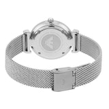 Emporio Armani Gianni T-Bar Quartz Mother of Pearl Dial Silver Mesh Bracelet Watch For Women - AR11319 Buy Now By Emporio Armani