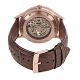 Emporio Armani Meccanico Automatic Silver Dial Brown Leather Strap Watch For Men - AR60039 Buy Now By Emporio Armani