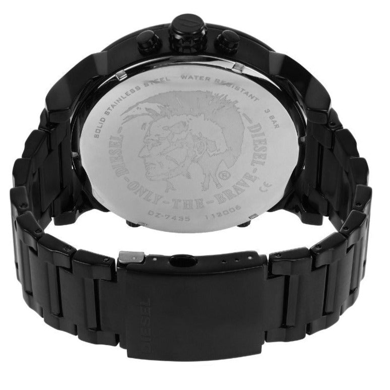 Diesel Mr. Daddy 2.0 Chronograph Black Dial Black Steel Strap Watch For Men - DZ7435 Buy Now By Diesel