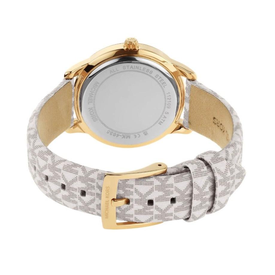 Michael Kors Tibby Analog Silver Dial White Leather Strap Watch for Women - MK1049 Buy Now By Michael Kors