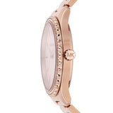 Michael Kors Layton Three Hand Pink Dial Rose Gold Steel Strap Watch For Women - MK6848 Buy Now By Michael Kors
