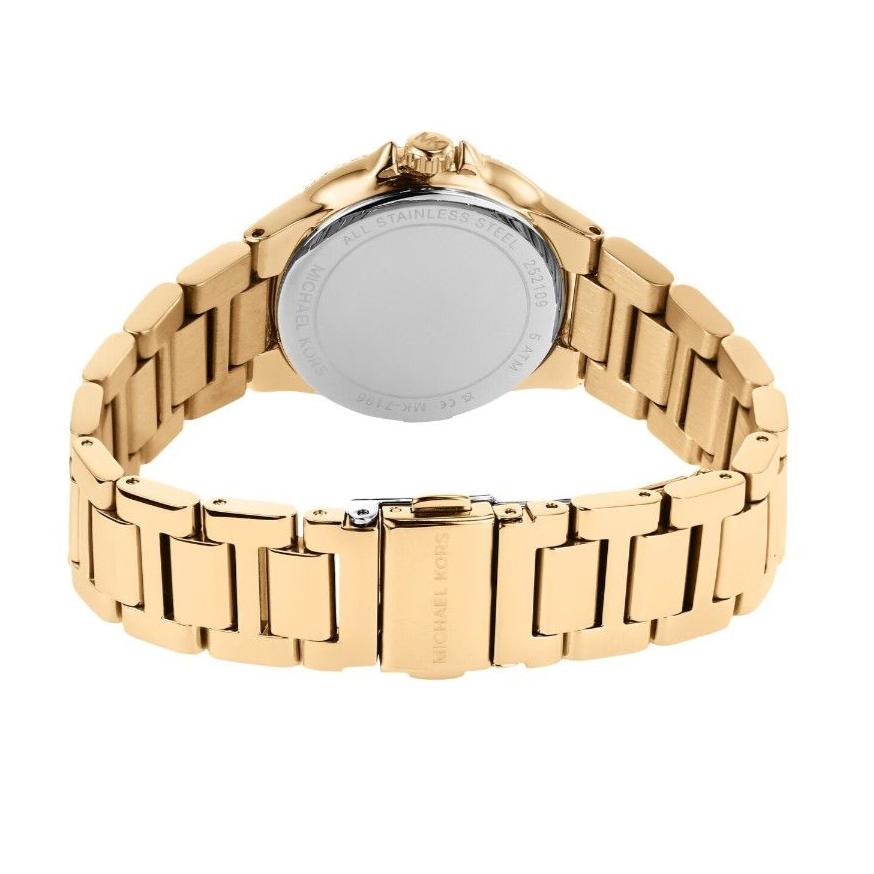 Michael Kors Camille Analog Red Dial Gold Steel Strap Watch For Women - MK7196 Buy Now By Michael Kors