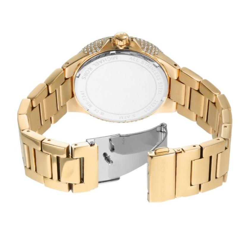 Michael Kors Camille Analog Blue Dial Gold Steel Strap Watch For Women - MK7341 Buy Now By Michael Kors