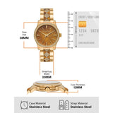 Michael Kors Runway Three Hand Brown Dial Two Tone Steel Strap Watch For Women - MK7389 Buy Now By Michael Kors