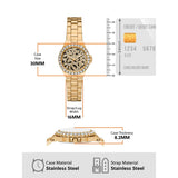 Michael Kors Lennox Three Hand Black Dial Gold Steel Strap Watch For Women - MK7394 Buy Now By Michael Kors