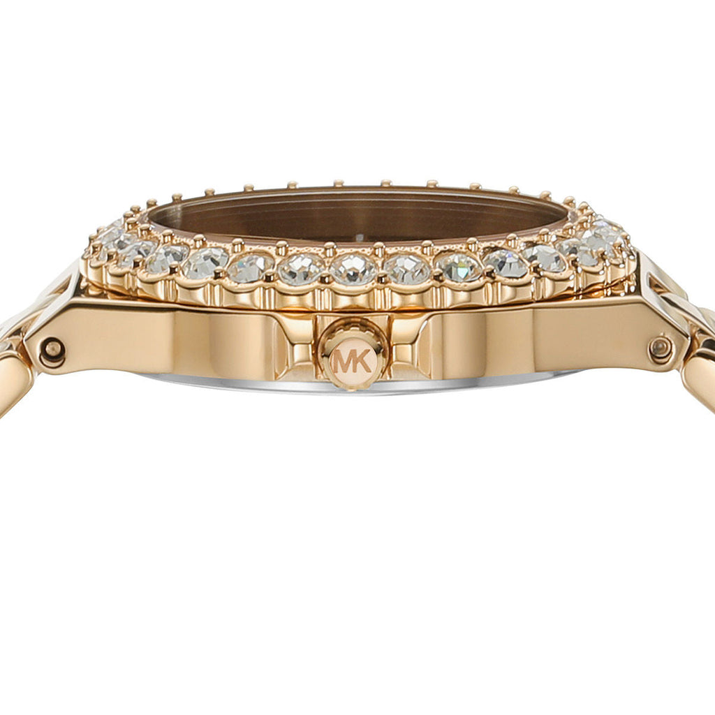 Michael Kors Lennox Quartz Green Dial Gold Steel Strap Watch For Women - MK7395 Buy Now By Michael Kors