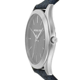 Michael Kors Slim Runway Analog Blue Dial Blue Leather Strap Watch For Men - MK8907 Buy Now By Michael Kors