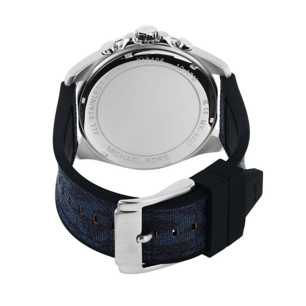 Michael Kors Brecken Chronograph Blue Dial Blue Rubber Strap Watch For Men - MK8923 Buy Now By Michael Kors