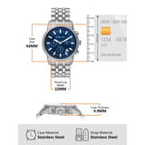 Michael Kors Hutton Chronograph Blue Dial Blue Steel Strap Watch For Men - MK8952 Buy Now By Michael Kors