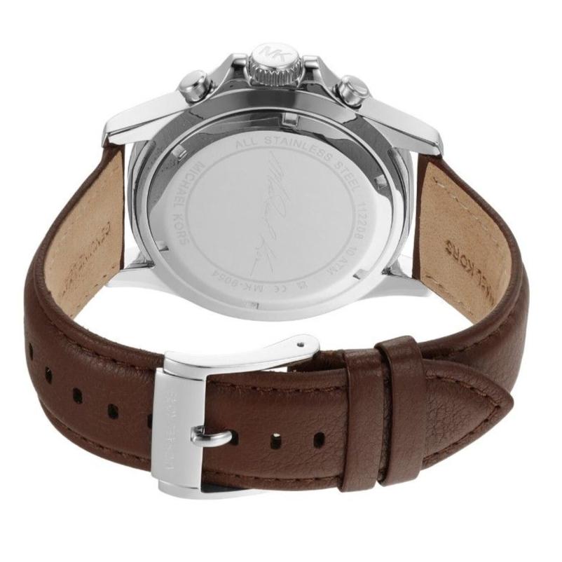 Michael Kors Everest Chronograph Black Dial Brown Leather Strap Watch For Men - MK9054 Buy Now By Michael Kors