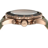 Michael Kors Everest Analog Black Dial Green Leather Strap Watch For Men - MK9090 Buy Now By Michael Kors