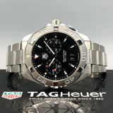 Tag Heuer Aquaracer Quartz Black Dial Silver Steel Strap Watch for Men - WAY111Z.BA0928 Buy Now By Tag Heuer