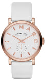 Marc Jacobs Baker White Dial White Leather Strap Watch for Women - MBM1284 Buy Now By Marc Jacobs