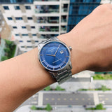 Tissot Luxury Powermatic 80 Blue Dial Silver Steel Strap Watch For Men - T086.407.11.041.00 Buy Now By Tissot