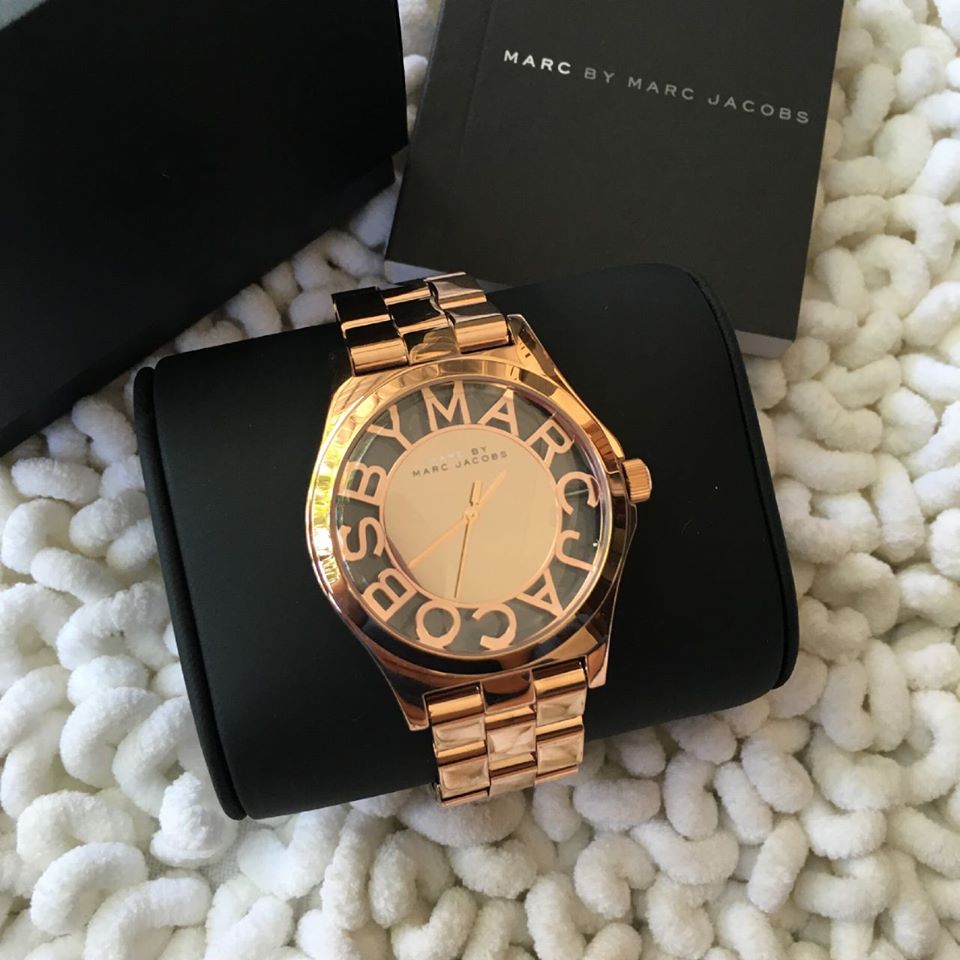 Marc Jacobs Henry Rose Gold Dial Rose Gold Steel Strap Watch for Women - MBM3207 Buy Now By Marc Jacobs