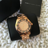 Marc Jacobs Henry Rose Gold Dial Rose Gold Steel Strap Watch for Women - MBM3207 Buy Now By Marc Jacobs
