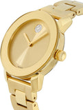 Movado Bold Gold Dial Yellow Gold Steel Strap Watch for Women - 3600104 Buy Now By Movado