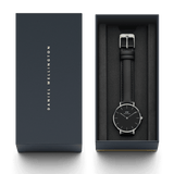Daniel Wellington Classic Petite Sheffield Black Dial Black Leather Strap Watch For Women - DW00100236 Buy Now By Daniel Wellington