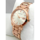 Burberry The City White Dial Rose Gold Steel Strap Watch for Women - BU9104 Buy Now By Burberry