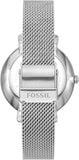 Fossil Jacqueline Three Hand Pink Dial Silver Mesh Strap Watch for Women - ES5089 Buy Now By Fossil