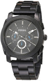 Fossil Machine Chronograph Black Dial Black Steel Strap Watch for Men - FS4552 Buy Now By Fossil