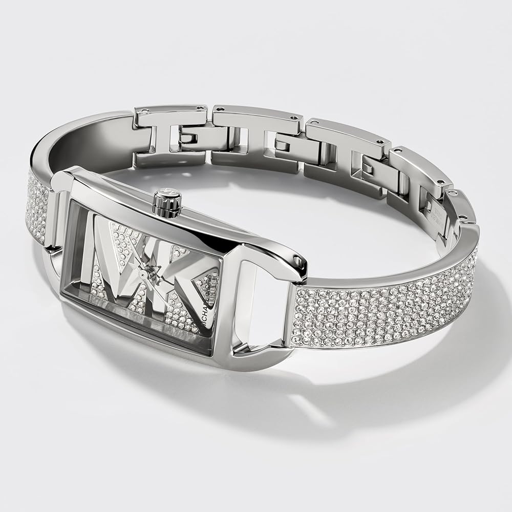 Michael Kors Empire Three-Hand Silver Dial Silver Steel Strap Watch for Women - MK4841 Buy Now By Michael Kors