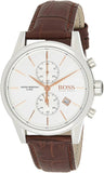 Hugo Boss Jet Chronograph Quartz Silver Dial Brown Leather Strap Watch For Men - HB1513280 Buy Now By Hugo Boss