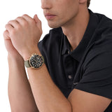 Michael Kors Everest Analog Black Dial Green Leather Strap Watch For Men - MK9090 Buy Now By Michael Kors