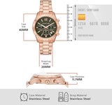 Michael Kors Berkley Chronograph Green Dial Rose Gold Steel Strap Watch For Women - MK7412 Buy Now By Michael Kors