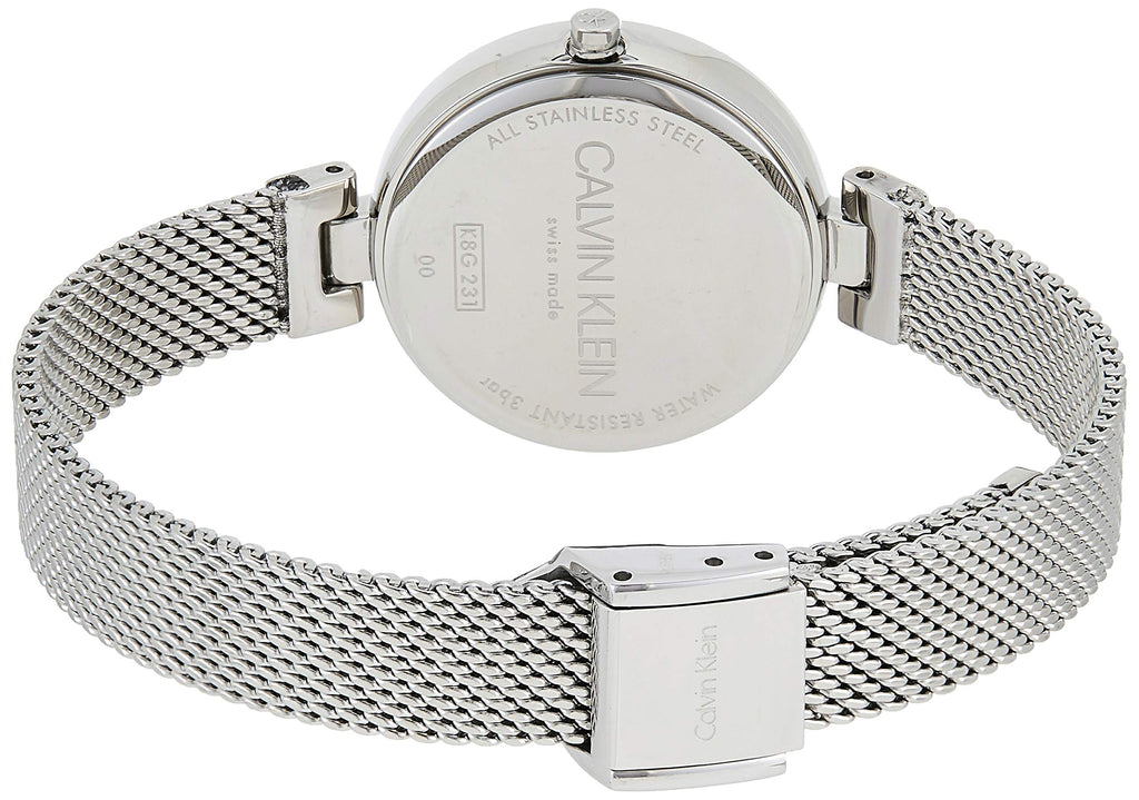 Calvin Klein Authentic White Dial Silver Mesh Bracelet Watch for Women - K8G23126 Buy Now By Calvin Klein