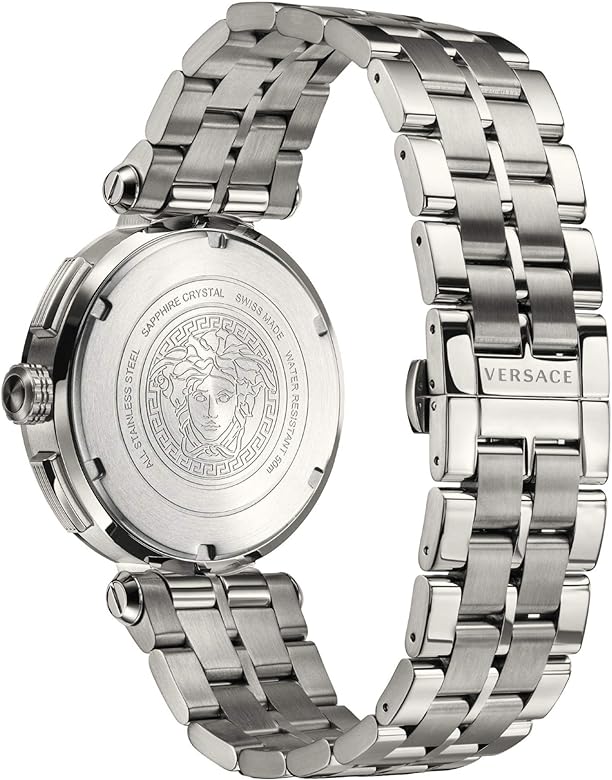 Versace Aion Chronograph White Dial Silver Steel Strap Watch for Men - VBR040017 Buy Now By Versace