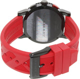 Burberry The City Chronograph Black Dial Red Rubber Strap Watch For Men - BU9805 Buy Now By Burberry