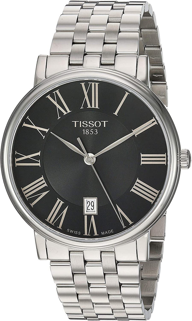 Tissot Carson Premium Black Dial Silver Steel Strap Watch For Men - T122.410.11.053.00 Buy Now By Tissot
